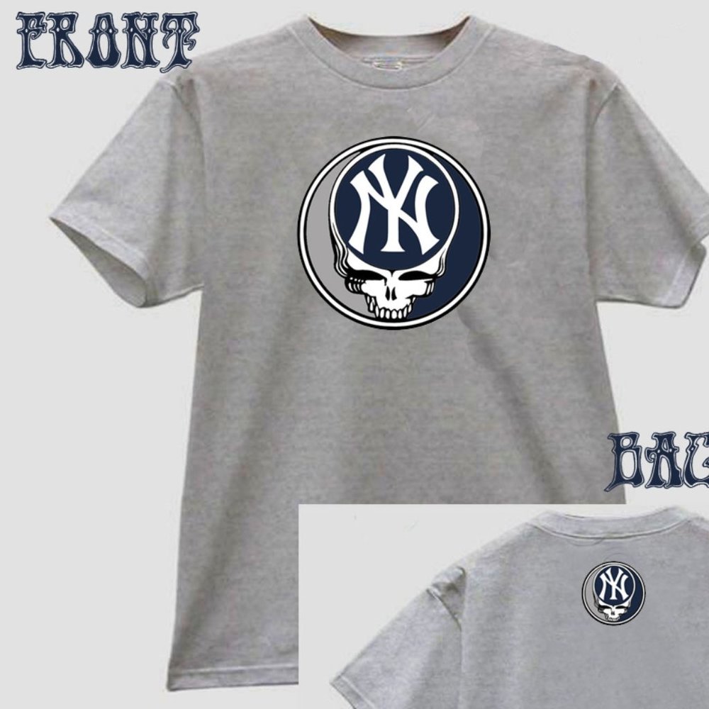 Grateful Dead New York Yankees lot style stealie t-shirt shakedown dead co NWT